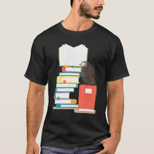 Buch  T-Shirts Vogel Liest Bücher Lustig Gartenarb
