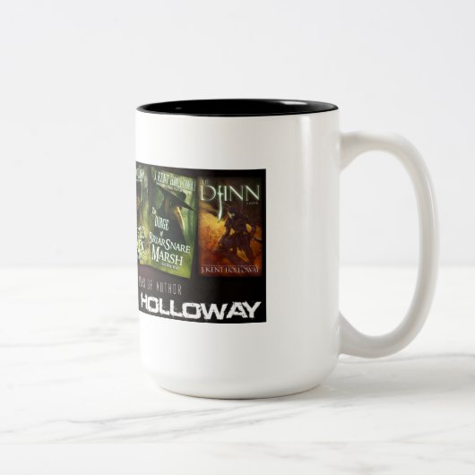 Buch-Tasse J Kent Holloway Zweifarbige Tasse (Rechts)