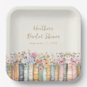 Buch-Thema Braut-Papierteller Pappteller (Vorderseite)