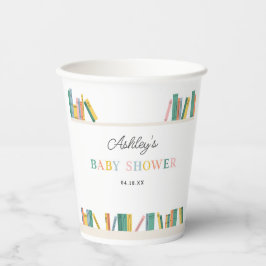 Buch Theme Storybook Baby Shower Pappbecher