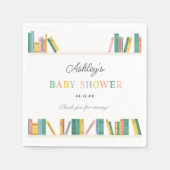 Buch Theme Storybook Baby Shower Serviette (Vorderseite)