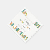 Buch Theme Storybook Baby Shower Serviette (Ecke)