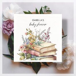 Buch Themed | Babydusche Serviette