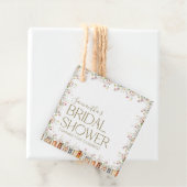 Buch-Themed Floral Brautparty Vielen Dank Geschenkanhänger (Beispiel)