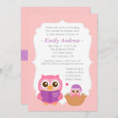 Buch Themed, Mädchen-niedliche Einladung (Vorne/Hinten)