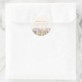 Buch-Themen-Dankeschön-Aufkleber Runder Aufkleber (Tasche)