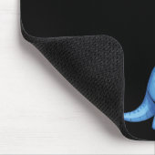 Buch tragender Dinosaurier liest Dino  Mousepad (Ecke)