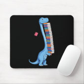 Buch tragender Dinosaurier liest Dino  Mousepad (Mit Mouse)