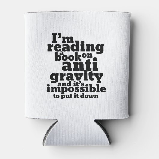 Buch über Anti Gravity Funny Science Geek Puns Dosenkühler (Vorderseite)
