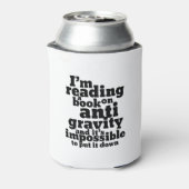 Buch über Anti Gravity Funny Science Geek Puns Dosenkühler (Kanne Rückseite)