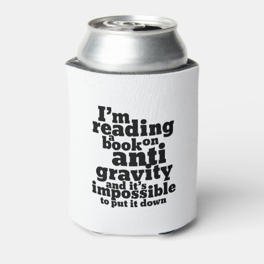 Buch über Anti Gravity Funny Science Geek Puns Dosenkühler (Kanne Rückseite)