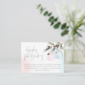 Buch über das Wintergeschlecht für Baby Begleitkarte (Stehend Vorderseite)