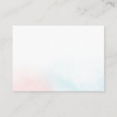 Buch über das Wintergeschlecht für Baby Begleitkarte (Rückseite)