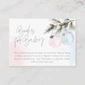 Buch über das Wintergeschlecht für Baby Begleitkarte (Vorderseite)