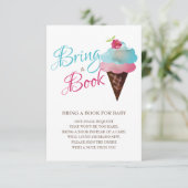 Buch über geschlechtsspezifische Befunde für Babyb Einladung (Stehend Vorderseite)