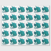 Buch-Umarmung Bookwyrm Geschenkpapier (Flach)