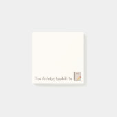 Buch und Bleistift Post-it Klebezettel (Vorderseite)