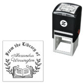 Buch- und Botanische Zweige #3 Bibliothekskriptnam Permastempel (Beispiel)