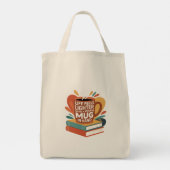 Buch und Brew Bliss Tragetasche (Rückseite)