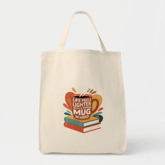 Buch und Brew Bliss Tragetasche (Vorne)