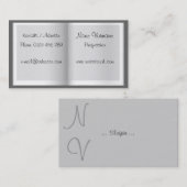 Buch Visitenkarte (Vorne/Hinten)