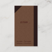 Buch Visitenkarte (Rückseite)