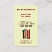 Buch Visitenkarte (Rückseite)