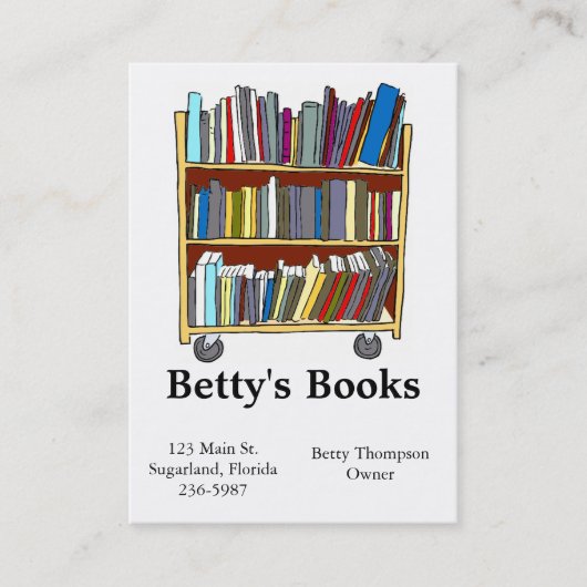 Buch-Visitenkarten Visitenkarte (Vorderseite)