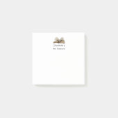 Buch vom Schreibtisch des Lehrers Post-it Klebezettel (Vorderseite)