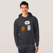 Buch vs. E-Book Hoodie (Vorne ganz)