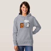 Buch vs. E-Book Hoodie (Vorne ganz)