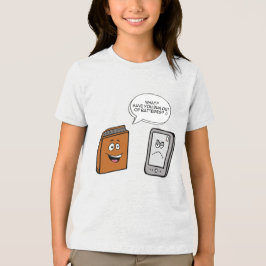 Buch vs. E-Book Tri-Blend Shirt