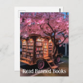 Buch Wagenlesene Bücher Postkarte (Vorne/Hinten)