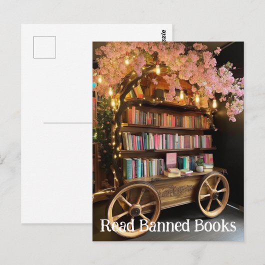 Buch Wagenlesene Bücher Postkarte (Vorne/Hinten)