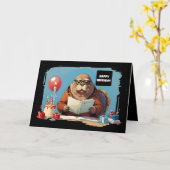 Buch Walrus Karte (Gelbe Blume)