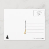 Buch Weihnachtsbaum Feiertagspostkarte (Rückseite)