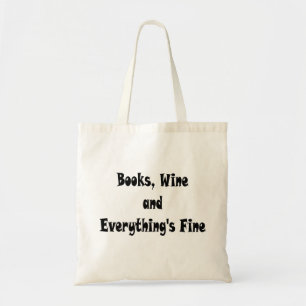 Buch-Wein alles ist feine Tasche
