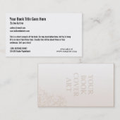 Buch-Werbeaktion-Geschäfts-Karten-Schablone Visitenkarte (Vorne/Hinten)