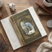 Buch wie Ledermetall Unicorn Fantasy Foor Planer