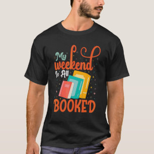 Buch  Wochenend Buchwurm Wortspiel Buch Lesetext D T-Shirt