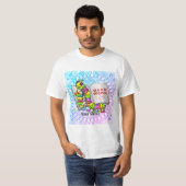 Buch Worm Reading T-Shirt (Vorne ganz)
