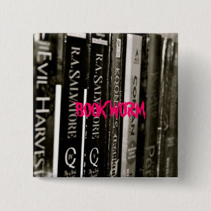 BUCH-WURM BUTTON