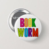 Buch-Wurm Button (Vorne & Hinten)