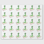 Buch-Wurm Geschenkpapier (Flach)