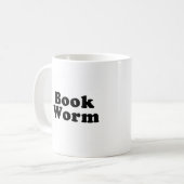 Buch-Wurm-Kaffee-Tasse Kaffeetasse (Vorderseite Links)