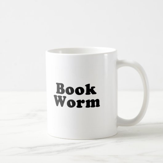 Buch-Wurm-Kaffee-Tasse Kaffeetasse (Rechts)