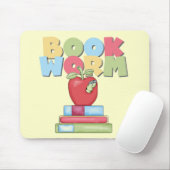 Buch-Wurm-T-Shirts und Geschenke Mousepad (Mit Mouse)