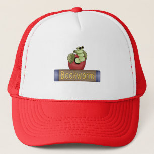 Buch-Wurm-T-Shirts und Geschenke Truckerkappe