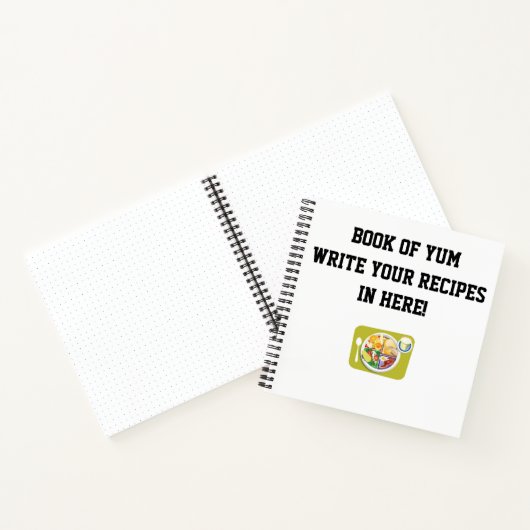 "Buch Yum" Rezept Buch (Innenseite)