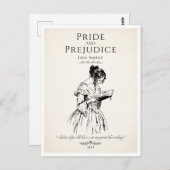 Buch Zitat von Jane Austen Lover Postkarte (Vorne/Hinten)